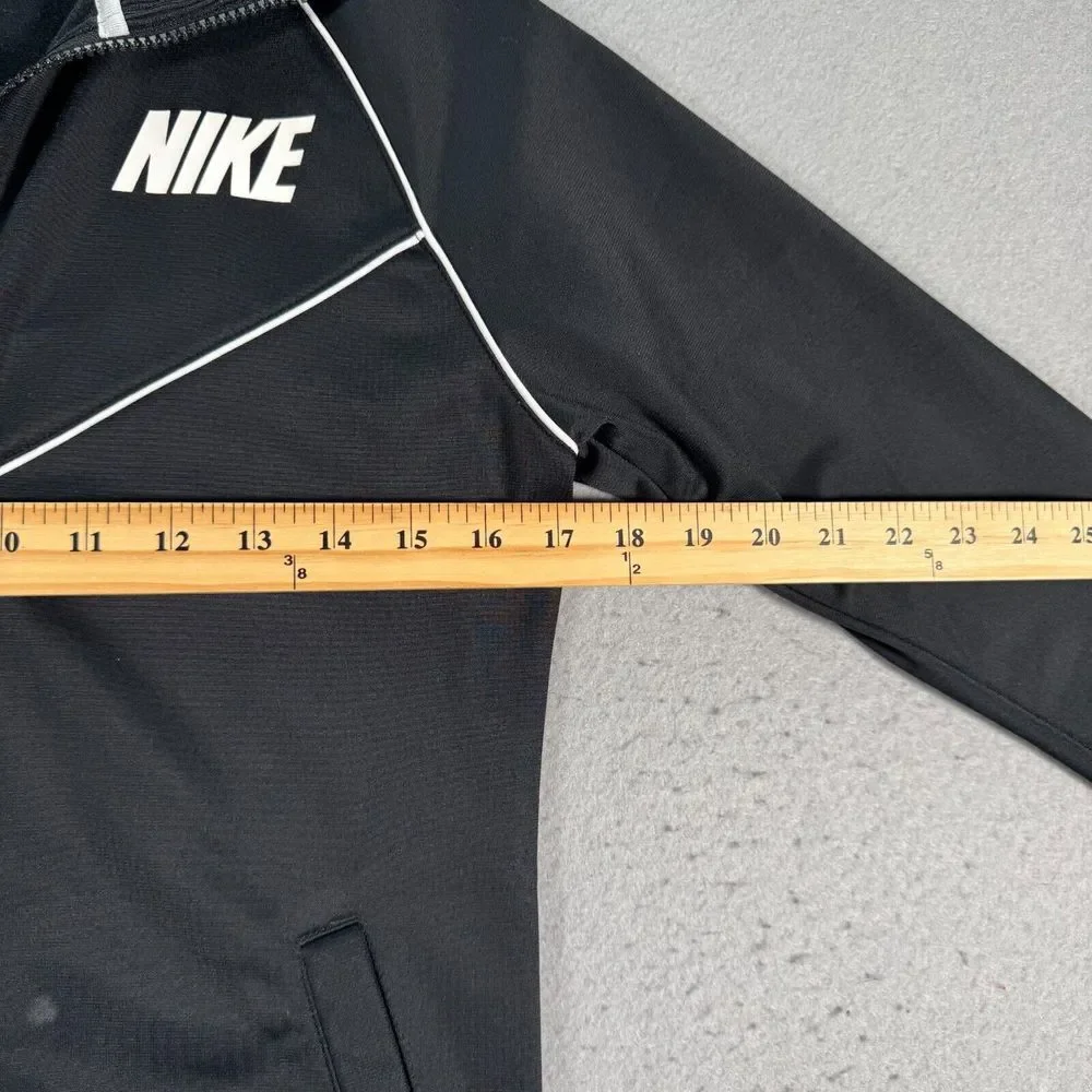 Nike Track Jacket Womens Small Black Full Zip Mockneck Active Sports 545864-010‎